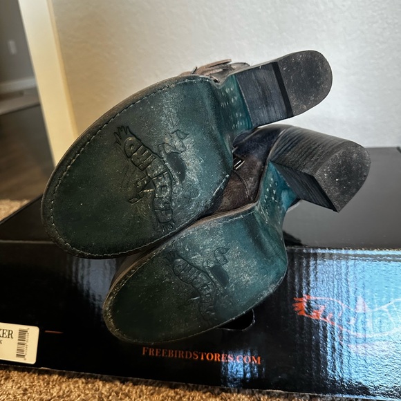 Freebird - Barker Black Leather Tall Boots - Picture 5 of 8